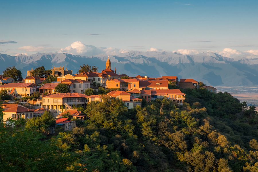 Panoramic view of Sighnaghi in winery region of Georgia-Kakheti, Georgia with EVANI Travel