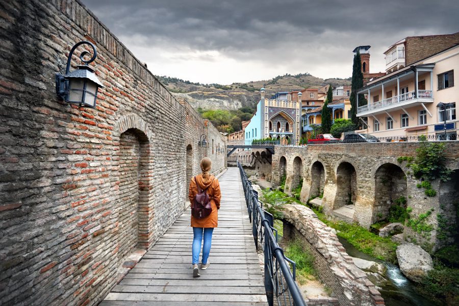 Abanotubani district in Tbilisi, Georgia with EVANI Travel. 
Top 10 tourist places in Tbilisi 2023