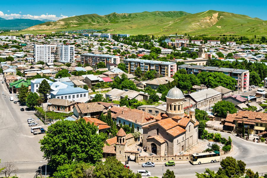 Cityscape of Gori, Georgia with EVANI Travel
