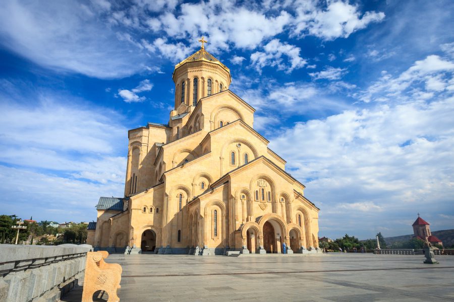 The Holy Trinity Cathedral in Tbilisi, Georgia with EVANI Travel