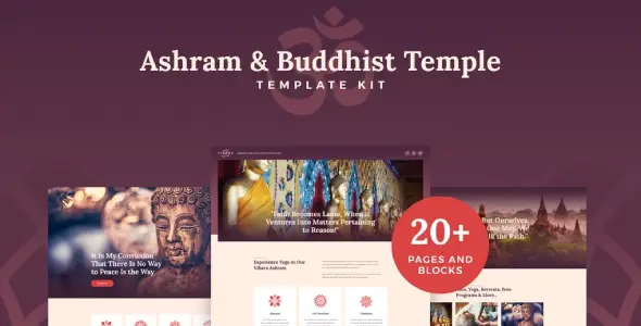 Vihara – Ashram & Oriental Buddhist Temple Elementor Template Kit